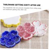 LIFKOME Cherry Blossom Chopstick Holder 6pcs Ceramic Chopstick Racks for