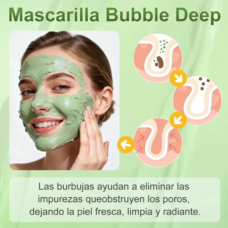 Mascarilla De Arcilla Para Cara, Holy Basil Bubble Deep Clea