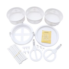 Kitchen Storage Cart Rotating Basket Rack Vegetable Fruit Holder 3 Layer Shelves