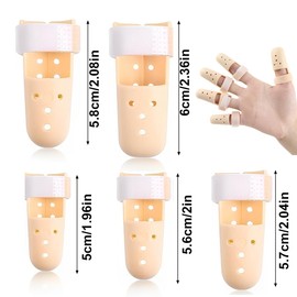 EIHI 5 Pieces Finger Protection Finger Extension Splint Hammer Finger Protection Finger Splint Clip Plastic Finger Splint Finger Extension Rail Basketball Finger Joint Protection