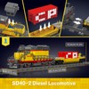 Mould King 12027 Diesel Locomotive Train Building Sets with a