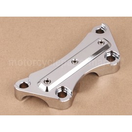 Unbranded Motors CNC Anti-Slip 1" Handlebar Riser Top Clamps For Harley Electra Glide FLHT