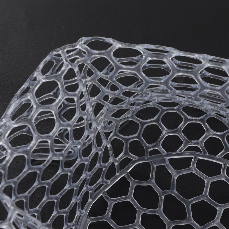 Fly Fishing Landing Net Collapsible Clear Rubber Replacement Bag for
