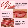 LANGMANNI 6 Matte Lip Liner With 6 Nourishing Lip Oil