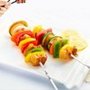 20/100/200/300/500 PCS Stainless Steel Barbecue Metal Skewers Flat Needle BBQ