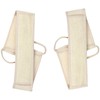2 Pcs Back Exfoliating Loofah Washer 100% Natural Luffa Loofah