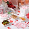 MotiMind 100 Pack Small Valentine Pizza Boxes with Heart Sticker