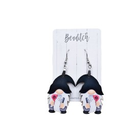 Hair Stylist Gnome Earrings - Cosmetology Earrings