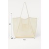 Breezy Mesh Oversized Tote Beach Bag (Tan)