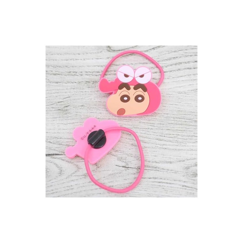 Eye Planning Crayon Shin-chan Hair Rubber 2P Pink K1856A