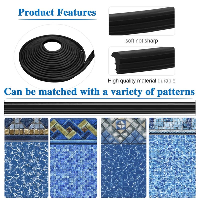 MIYOLO 120'ft Pool Liner Lock for In-Ground and Above Ground