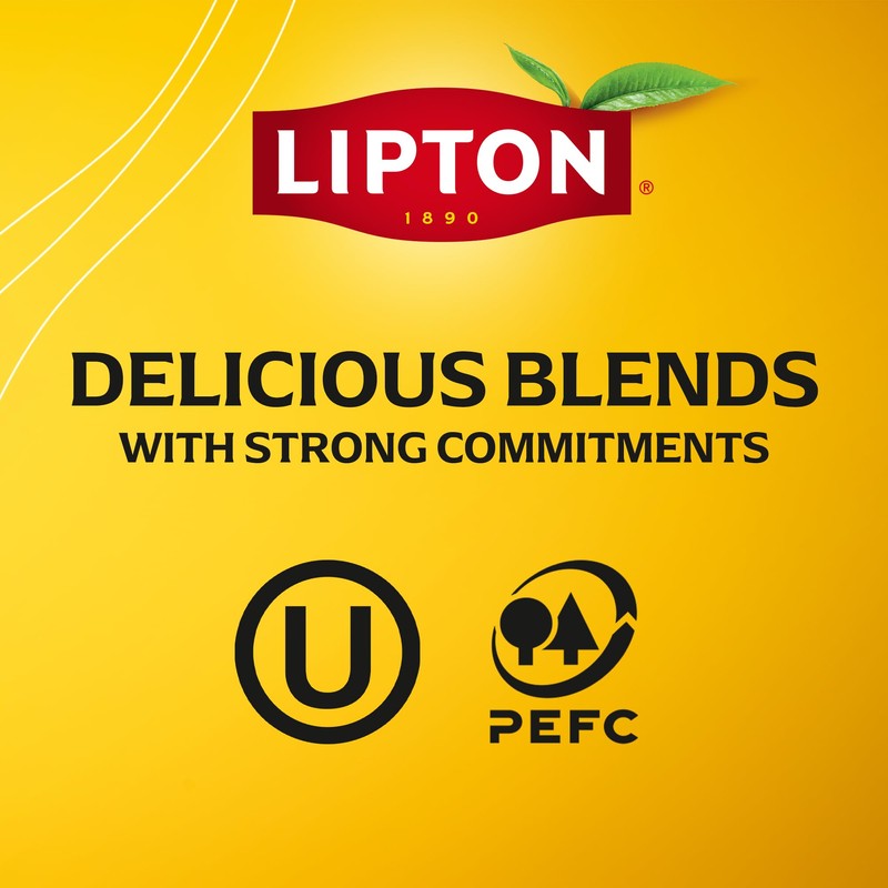 Lipton Lemon Ginger Tea Bags, Caffeine Free Tea, Refresh Fruit