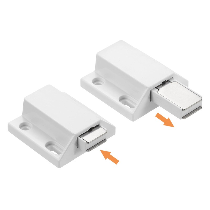 sourcing map Glass Door Magnetic Catch Latch Closures with Clamp,