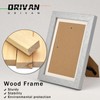 ORIVAN 5x7 Picture Frame Wood Display 5x7 Picture Distressed Silver