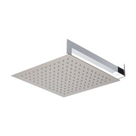 BAI 0419 Stainless Steel 10-inch Square Rainfall Shower Head in Brushed Nickel Finish