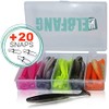 Elbfang© 20-Piece Rubber Fish Set for Zander (Pike-Perch) Fishing +