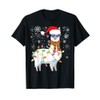 Christmas Llama Shirt Women Men Funny Llama Christmas T-Shirt, black