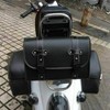 Maso Motorcycle Saddle Bag, Universal Luggage PU Leather Bag Storage