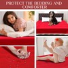 Tisancy Love Red Waterproof Bed Blanket Throw Size 55'' x