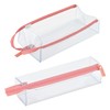 KOKUYO C2 F-VBF143P Pen Case, Transparent, Pink Terracotta