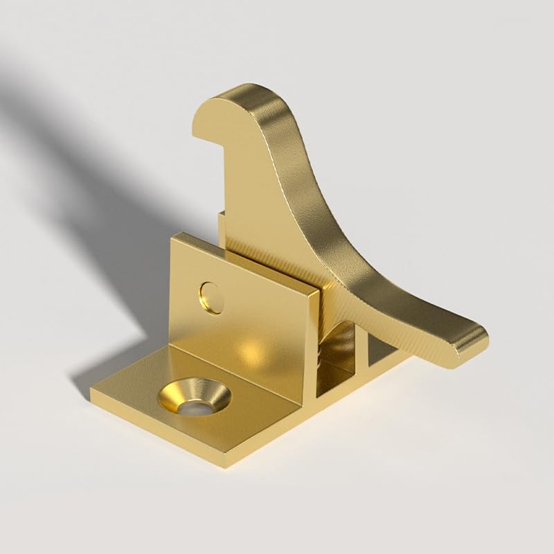 dophee 2Pcs Solid Pure Brass Lock Buckle, Bird Shaped Spring