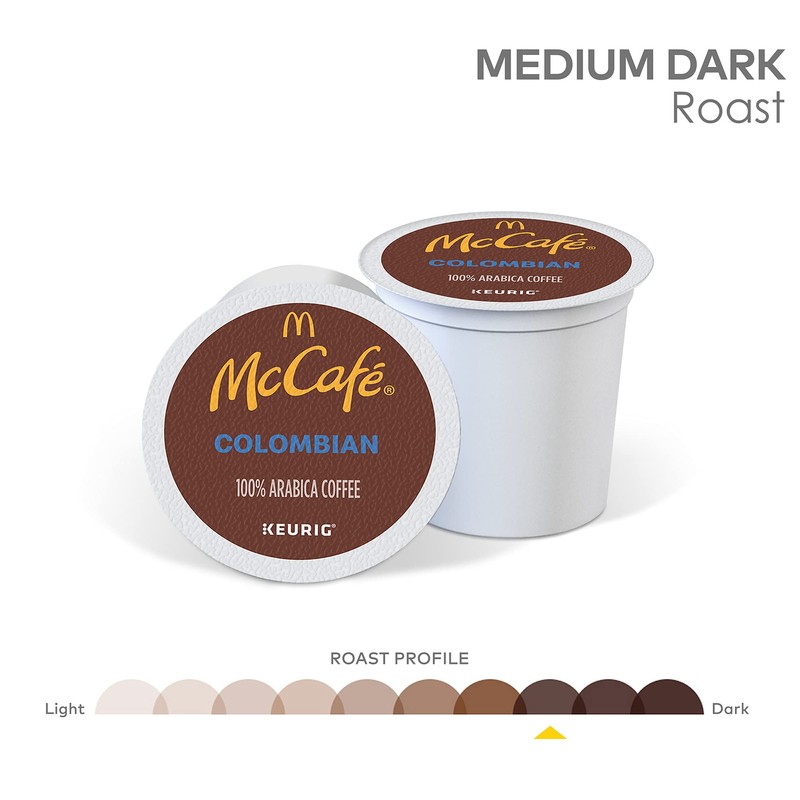 McCafe Colombian, Single Serve Coffee Keurig K-Cup Pods, Medium Roast,