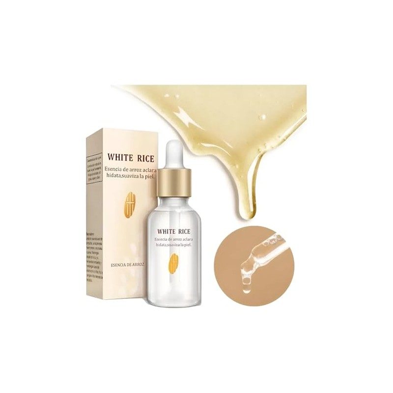 Kit Cuidado Facial Corporal Arroz Set Piezas Serum Aclarante Gel