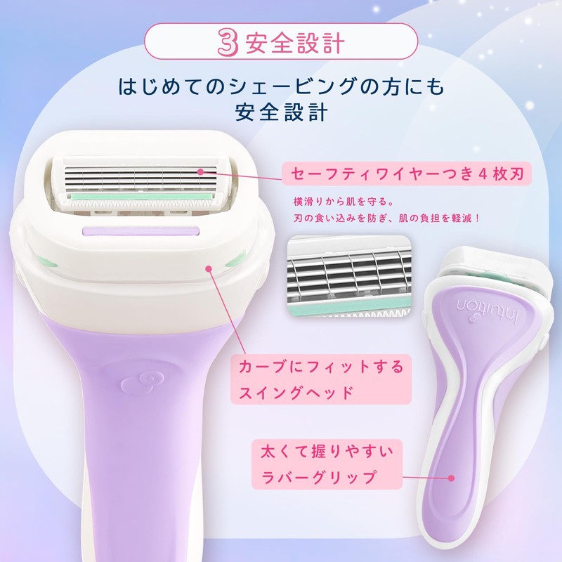 Chic Schick Intuition Thick Skin Slim Holder (Includes Blade +