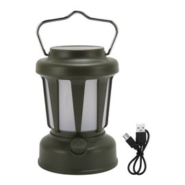 Camping Lantern Rechargeable High Brightness Portable Retro Tent Light with Handle for Courtyard Outdoor