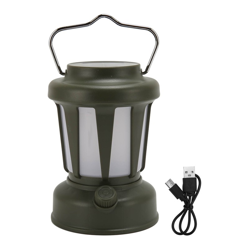 Camping Lantern Rechargeable High Brightness Portable Retro Tent Light with