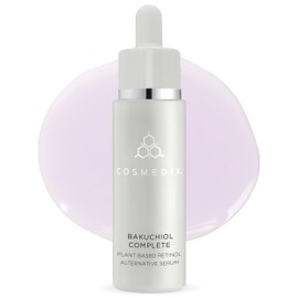 COSMEDIX Bakuchiol Complete Plant-Based Retinol Alternative Face Serum - Hydrating Serum for Fine Lines, Wrinkles & Uneven Skin Tone - Facial Skin Care for Brighter, Firmer & Fresh-Looking Skin