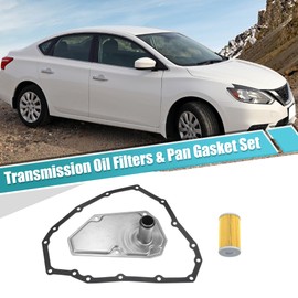 uxcell 1 Set Transmission Oil Filters and Pan Gasket Replacement for Nissan Sentra 2013-2018 No.31726-28X0A/31726-3JX0A/19318012