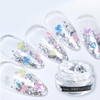 DIAME Diamy Mermaid Shell Silver Flake Silver Foil Nail Glitter