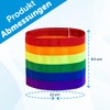 Sportacular Gear 5 Rainbow Bracelets with Velcro Fastening, Individually Adjustable,