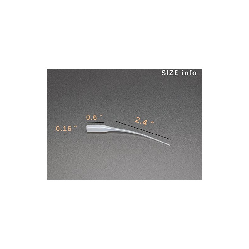 Precision Extender Tips Compatible for CA - 200Pcs Glue Applicator