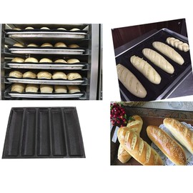Silicone Bread Mold 5 Loaf Baking Mould Flexible Reusable Forms Shapes Non Stick Perforated