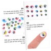 Operitacx 2 Eye Stickers Sticky Favors Decor Bag Wiggle Mini