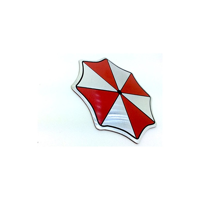 Umbrella Emblem Metal Car Sticker Badge Decal