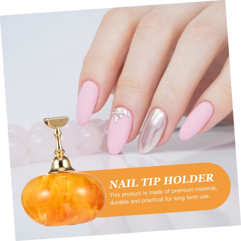 Healvian 1set Nail Art Practice Holder Base for Fake Nail