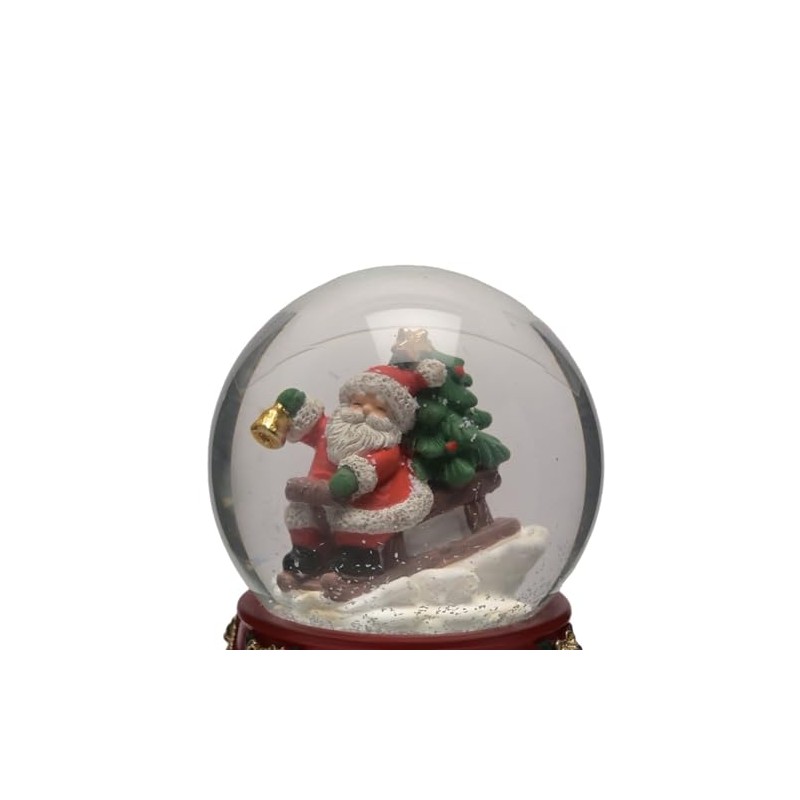 Christmas 60mm Snow Globe Waterball Decoration - Santa on Sleigh