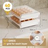 Santiccipa Egg Holder for Fridge, Stackable Plastic Egg Dispenser for