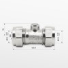 15mm Isolation Valves - Vancoco 2pcs Isolation Valves Compression Ends