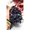 RAYON Top! 3A FLUORITE Sphere & Column bead bracelet for