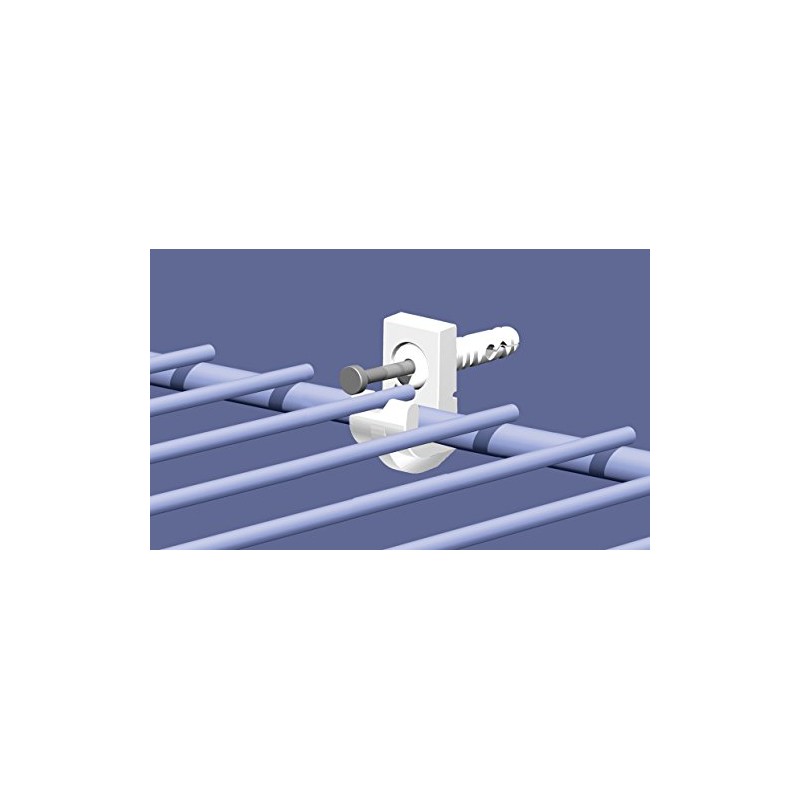 ClosetMaid 56610 Pre-Loaded Wall Clips, White 7-Pack