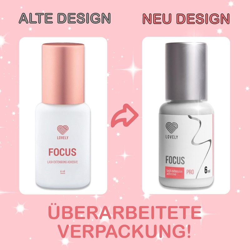LOVELY Focus Eyelash Glue - Fast Glue, Drying Time: 0.5