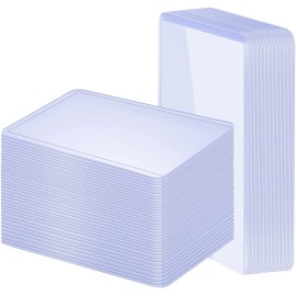 Unbranded 100 Pack 3"x4" Hard Plastic Card Sleeves Top Loaders for Cards, Baseball Card Pr