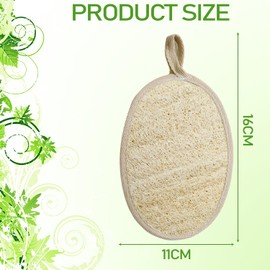 Natural Exfoliating Loofah Sponge Set for Shower and Bath Eco-Friendly Body Loofah Scrub for Smooth Skin 2 Pack Luffa Sponges