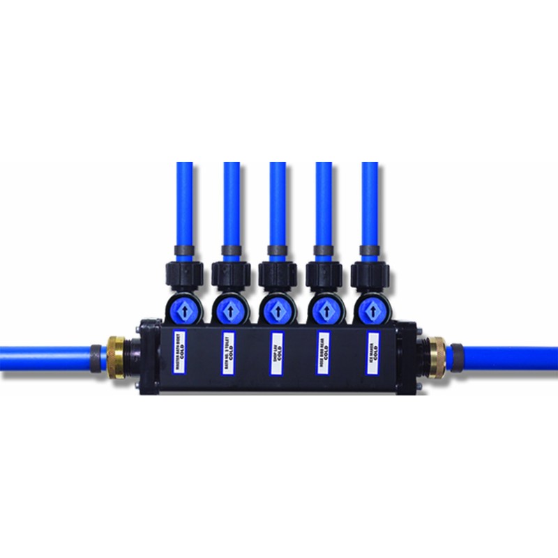 Viega 50063 PureFlow Zero Lead Minibloc-Poly Alloy PEX Crimp 1/2-Inch
