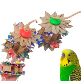 Bonka Bird Toys 2863 Pack Two Small Party Box - Parrot Beak-Engaging Toy, 2"x1.75", for Small/Medium Birds