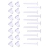 HIRAISM Transparent Earrings, Resin Earrings, 100 Pieces, Large Capacity